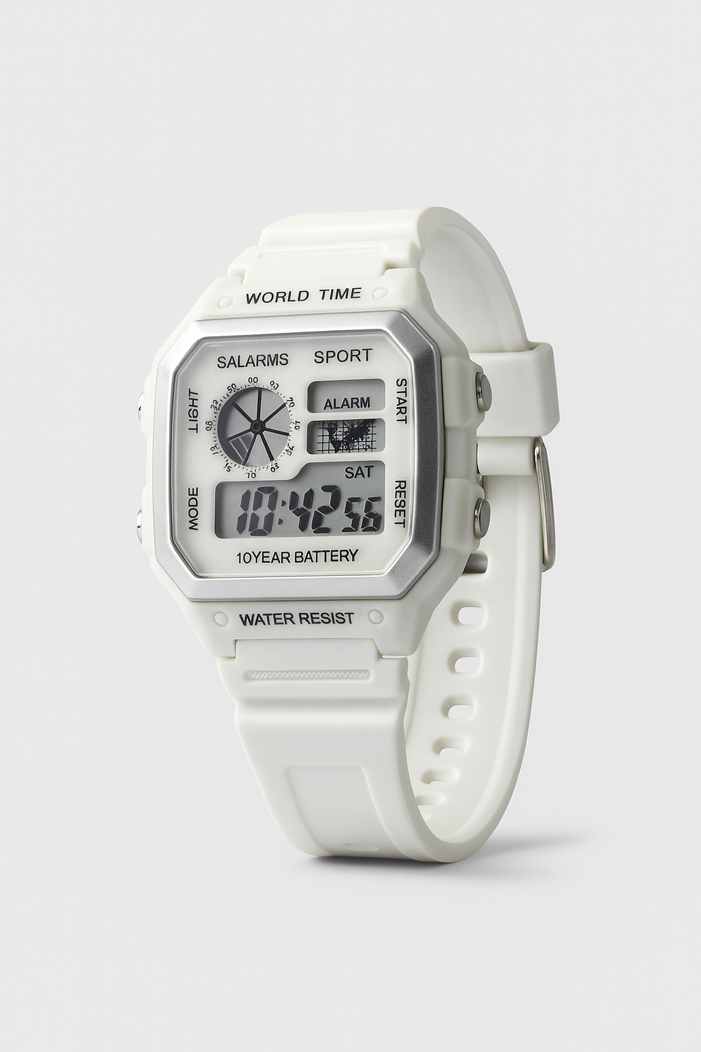 Casio AE-1200WH White Edition – Montre Digitale Blanche “Casio Royale” au Style Élégant et Moderne