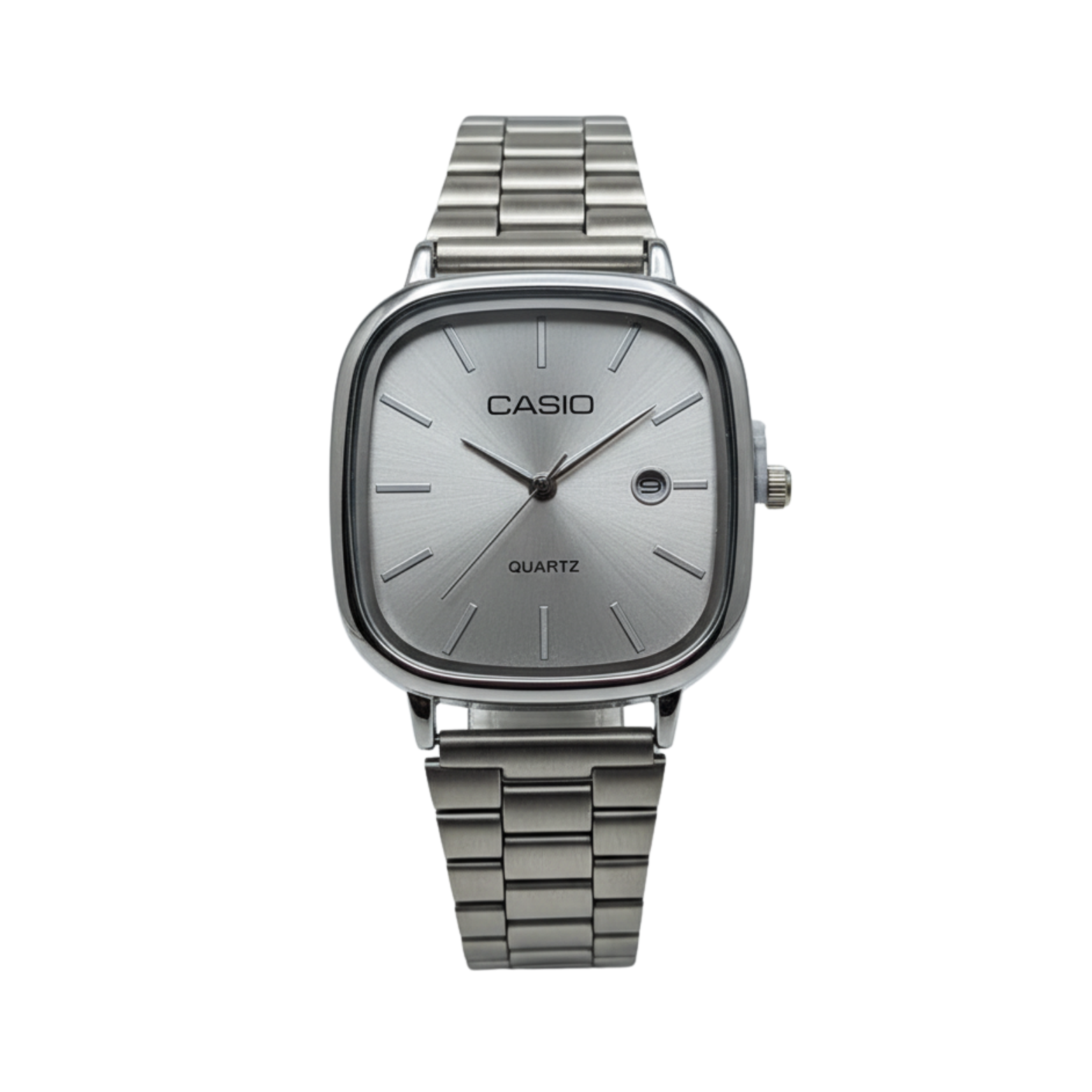 Montre casio  Analogique Carrée Classique - Acier Inoxydable Argenté