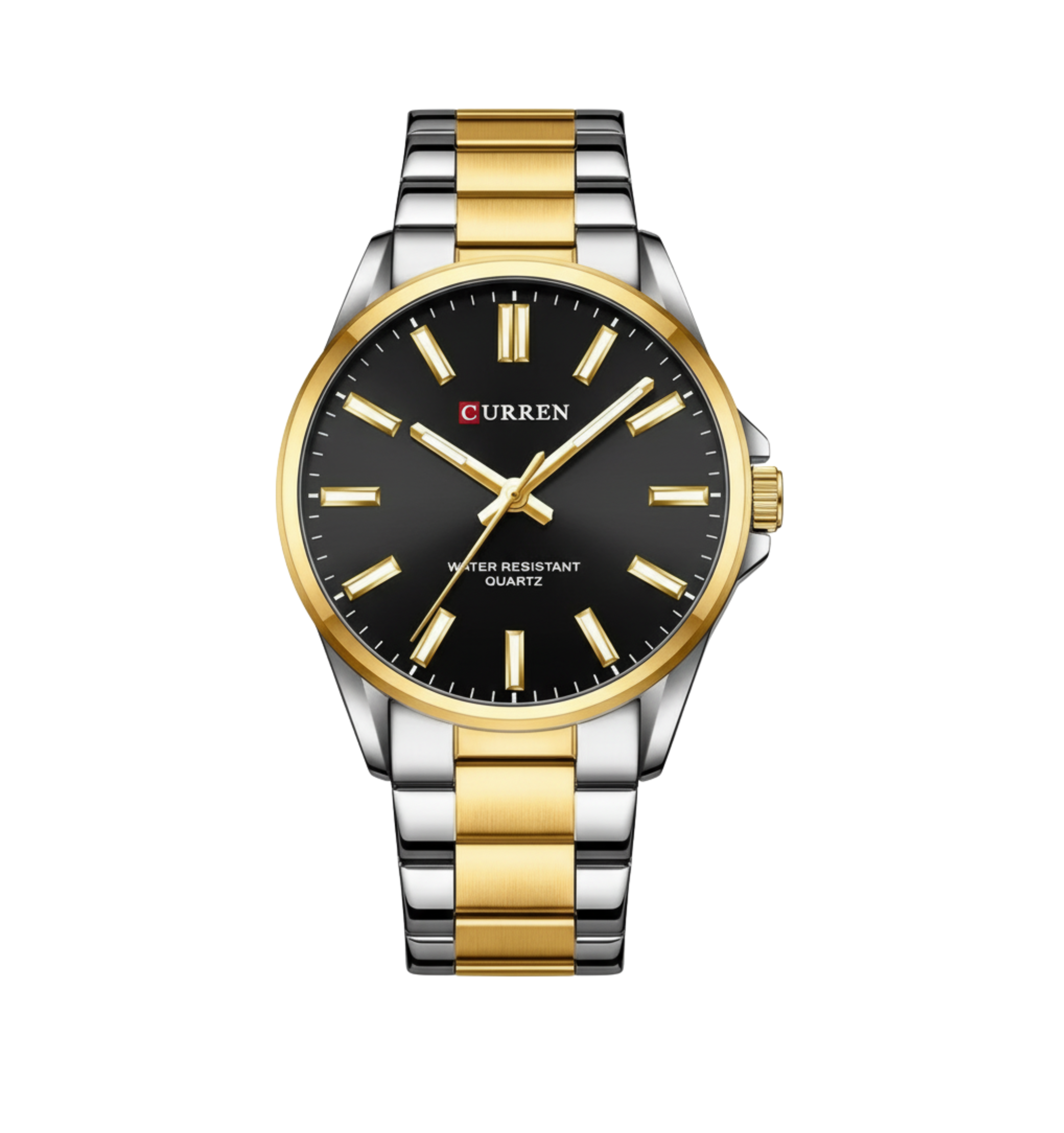 Montre Homme Curren C9090L – Cadran Noir Élégant en Acier Inoxydable