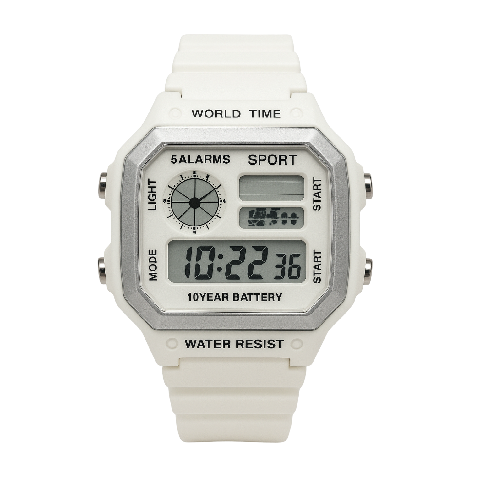 Casio AE-1200WH White Edition – Montre Digitale Blanche “Casio Royale” au Style Élégant et Moderne