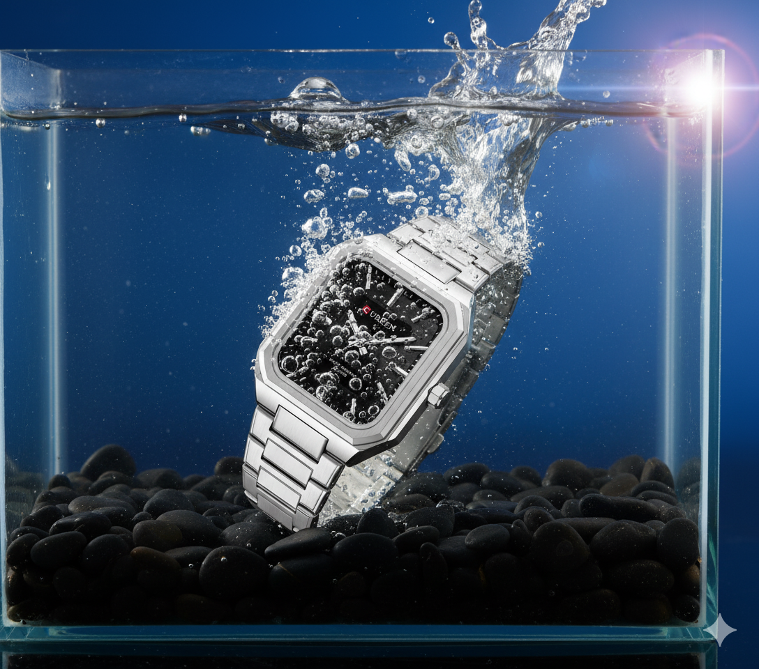 Montre Homme Curren 8457 – Finition Argent Élégante