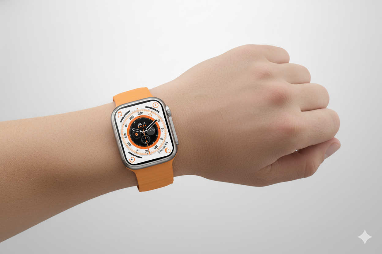 I8 Ultra — Montre Connectée Carrée 2.02" IPS • Appels Bluetooth • Moniteur SpO₂ & Cardio • IP67