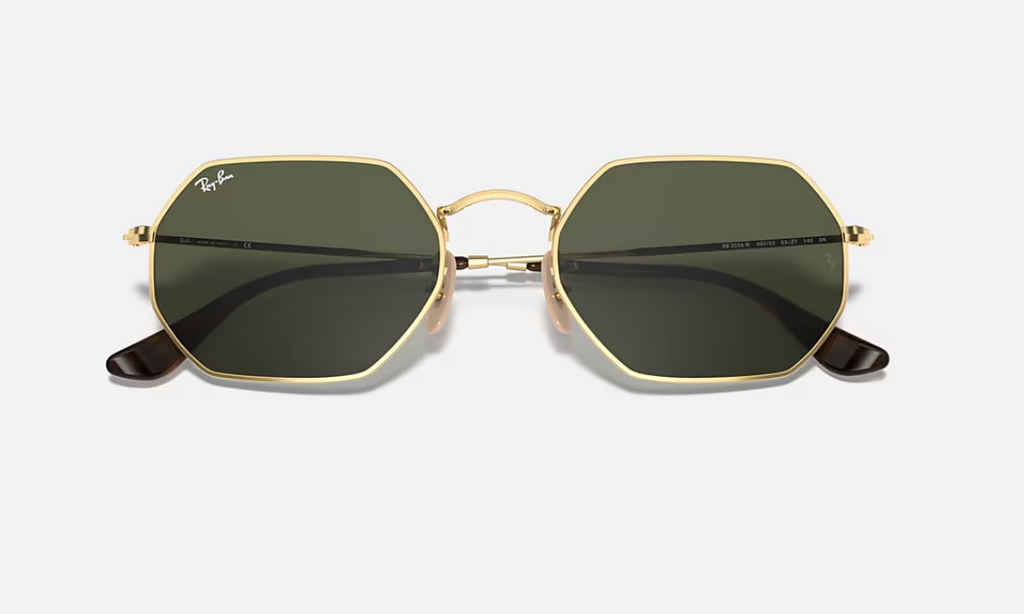 Ray-Ban Hexagonal RB3548N Or – Verres Vert Classique UV400