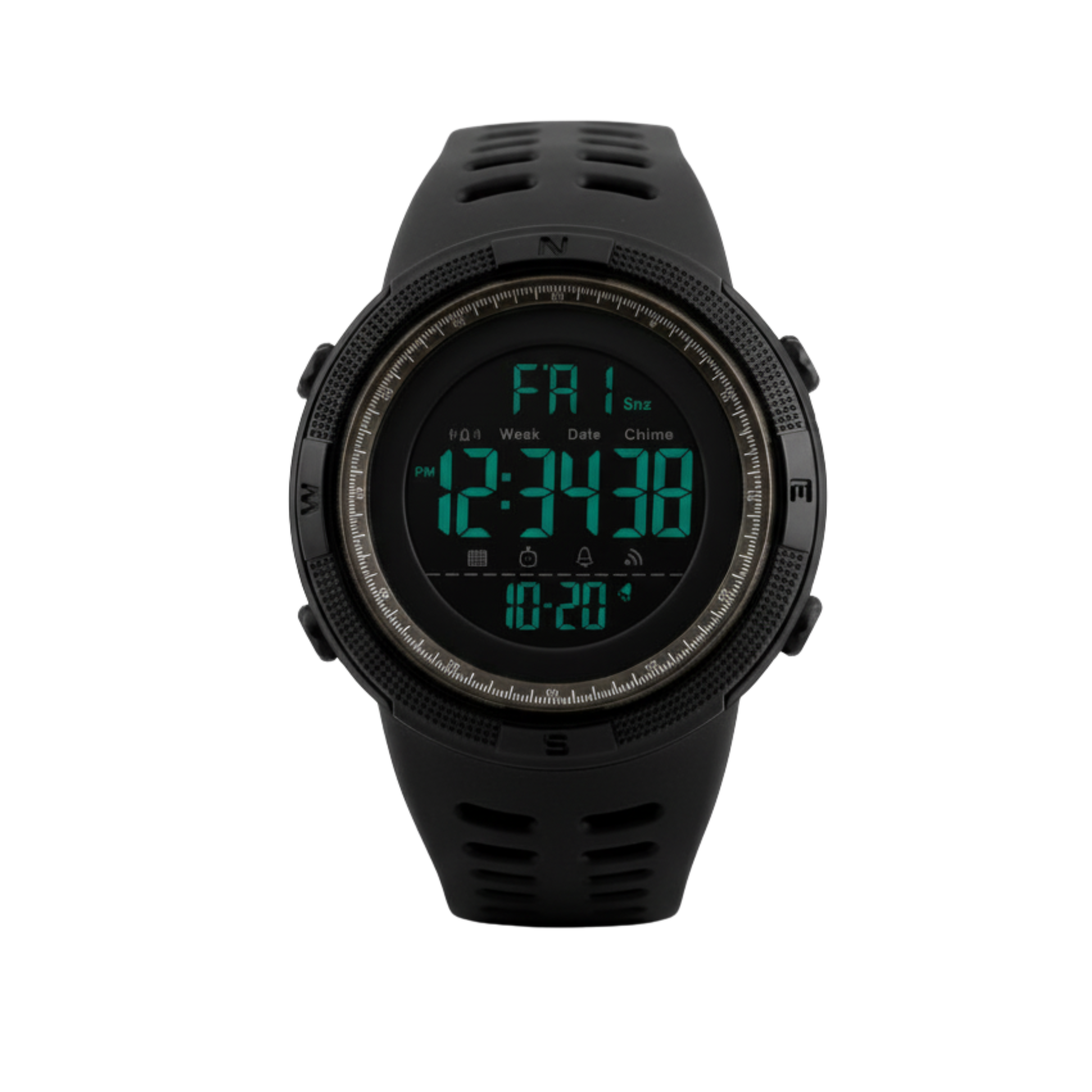 Montre Numérique Sport TOMI Homme & Femme – Étanche 5ATM, Chronographe Multifonction LED