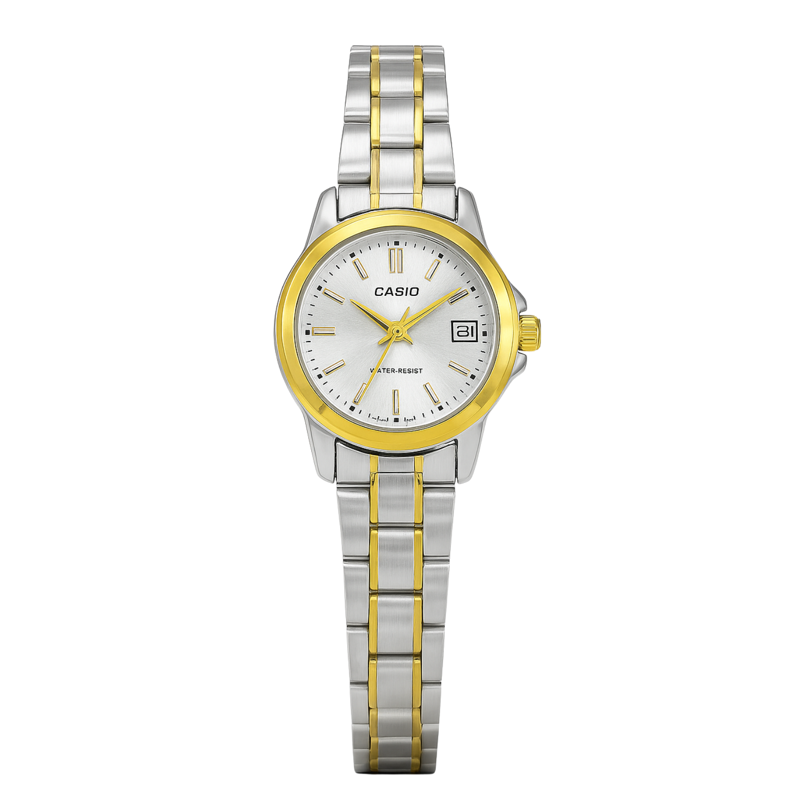 Montre Casio Femme Élégante Bicolore Blanche LTP