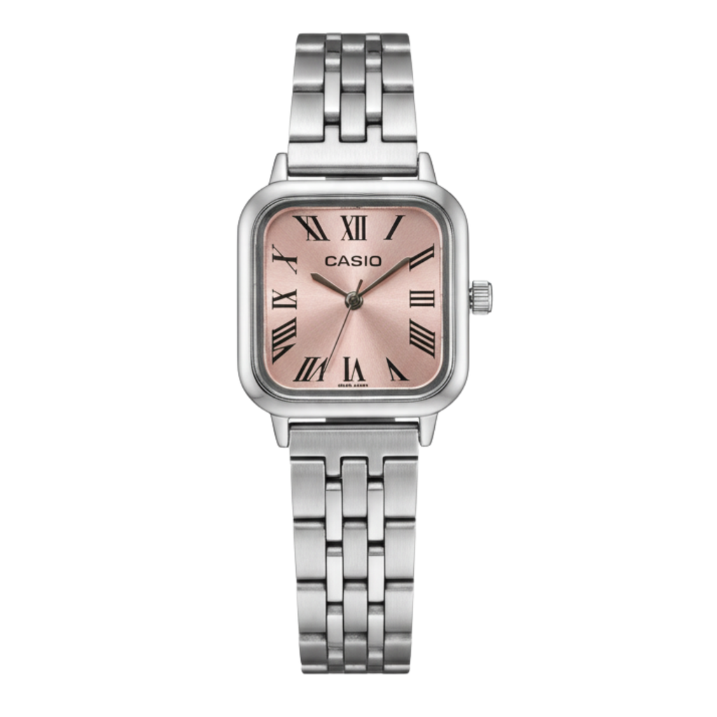 Montre Casio Femme Élégance Carrée Rose LTP-E157
