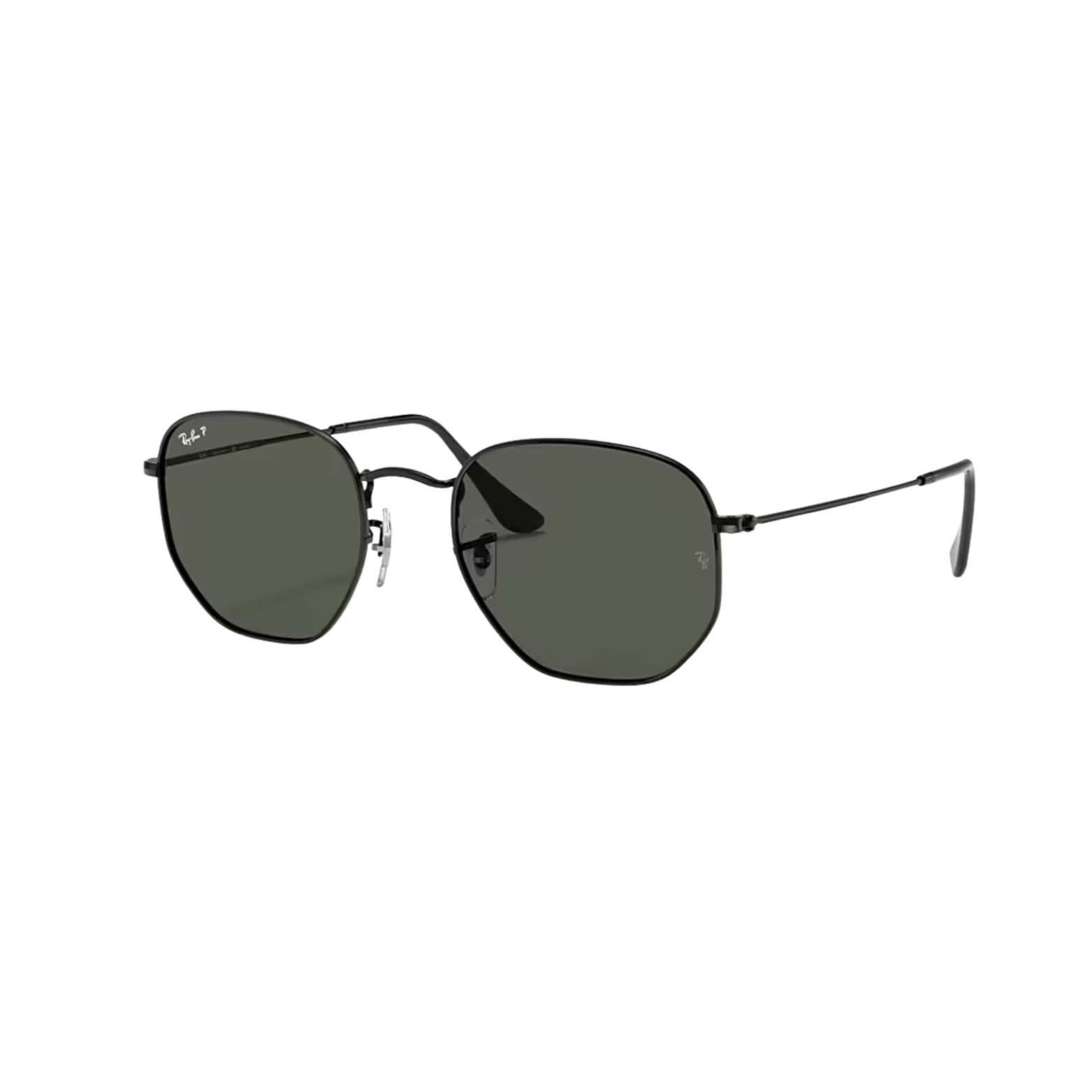 Ray-Ban Hexagonal Noir Polarisé – Monture Métal Black & Verres Green P