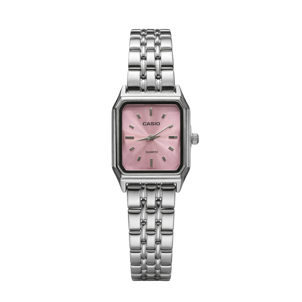 Montre Casio Femme LTP-V007 Cadran Rose Bracelet Acier Inoxydable