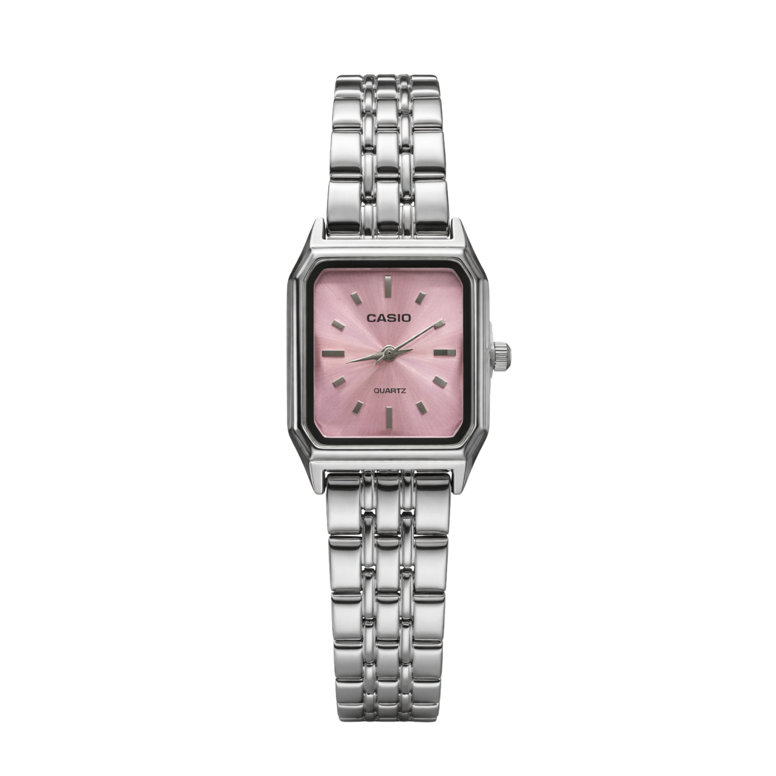 Montre Casio Femme LTP-V007 Cadran Rose Bracelet Acier Inoxydable