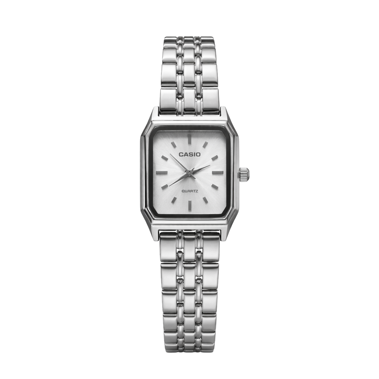 Montre Casio Carrée Femme Acier Argenté - Élégance Intemporelle Quartz