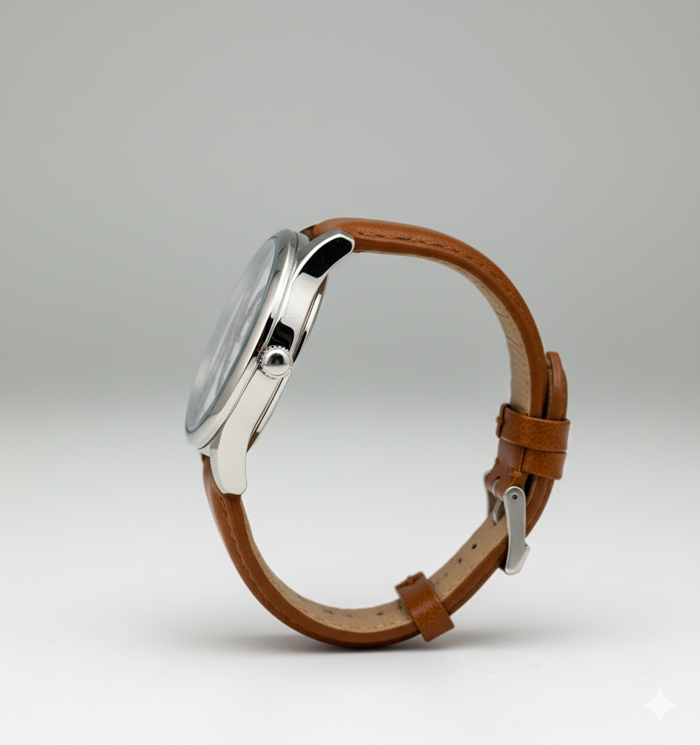 TOMI Classic Set – Montre Multifonction + 2 Bracelets Interchangeables (Noir & Marron)