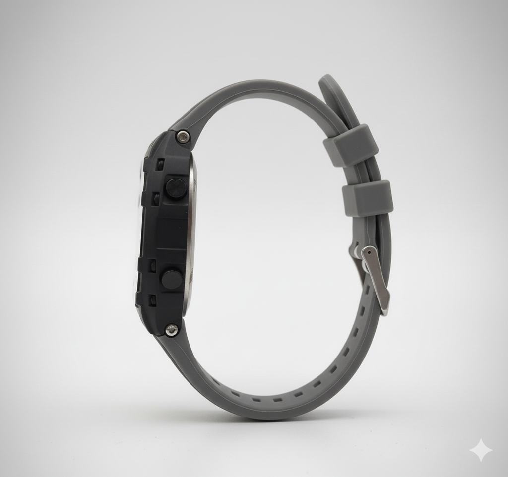 Montre Digitale TOMI Chronographe Noire avec Écran Lumineux – Étanche 30M