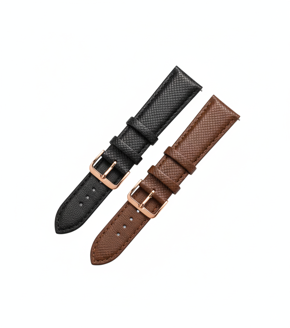 TOMI Gear Edition – Montre Design Mécanique + Coffret 2 Bracelets (Noir & Marron)