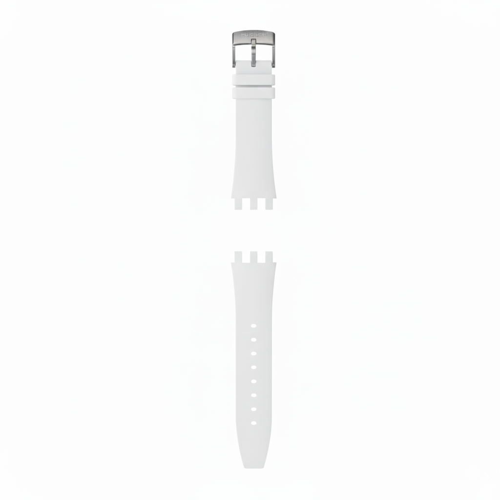 Swatch White Crystal Quartz – Édition Pure Snow (Modèle : SR-WHT38)