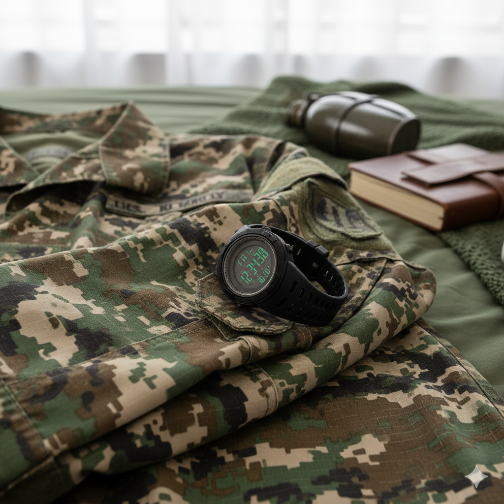 Montre Numérique Sport TOMI Homme & Femme – Étanche 5ATM, Chronographe Multifonction LED