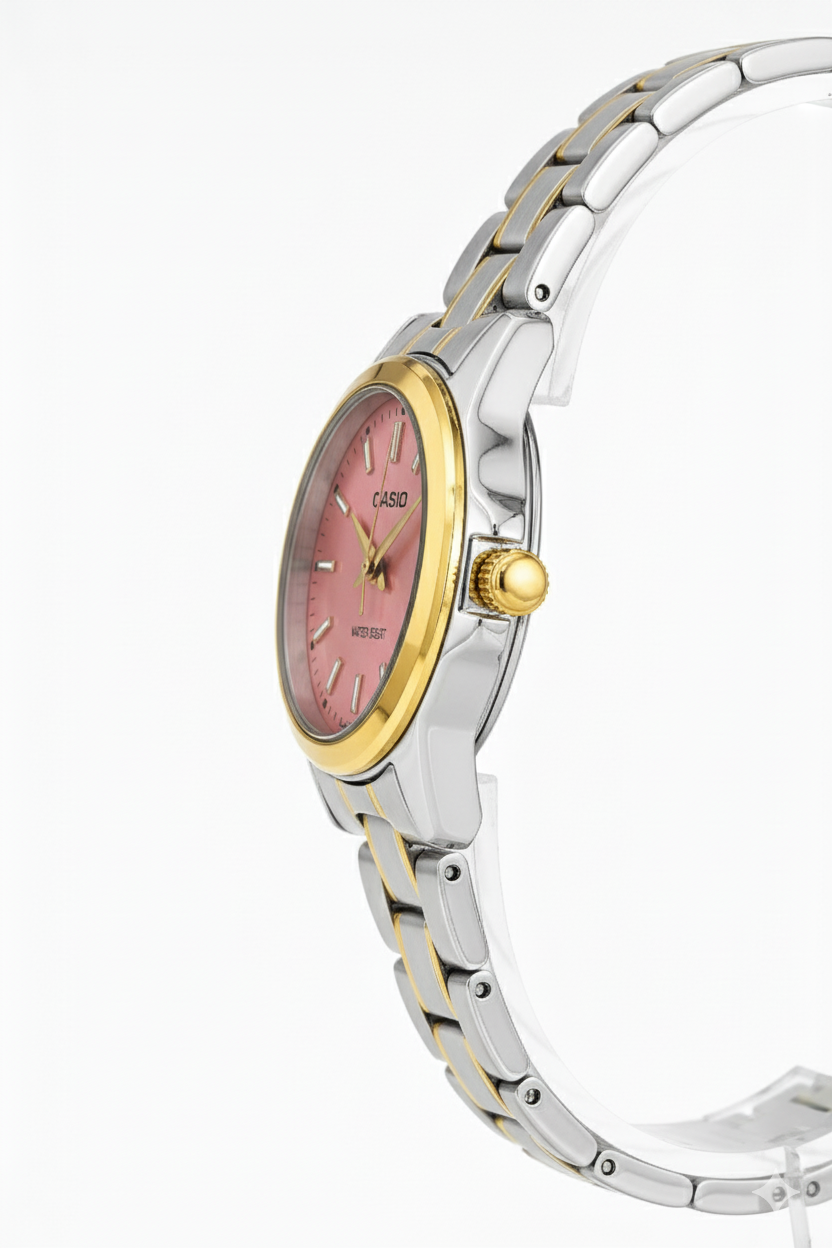 Montre Casio Femme Classique Bicolore Rose LTP