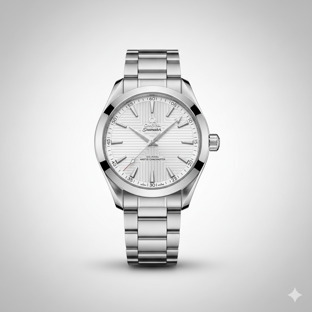 Omega Seamaster Aqua Terra Cadran Argent – Montre de Luxe pour Homme