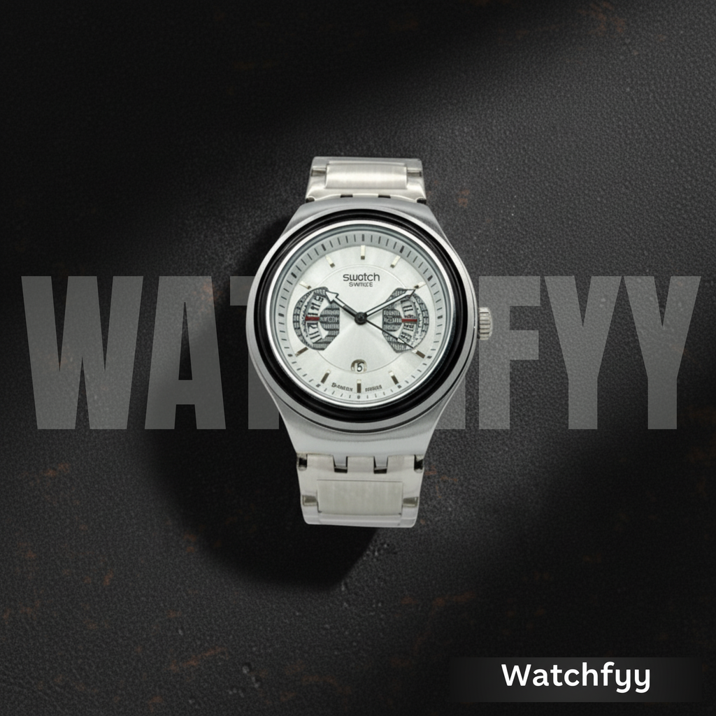 Montre Homme Swatch Irony Chrono Cadran Argent - YVS488G