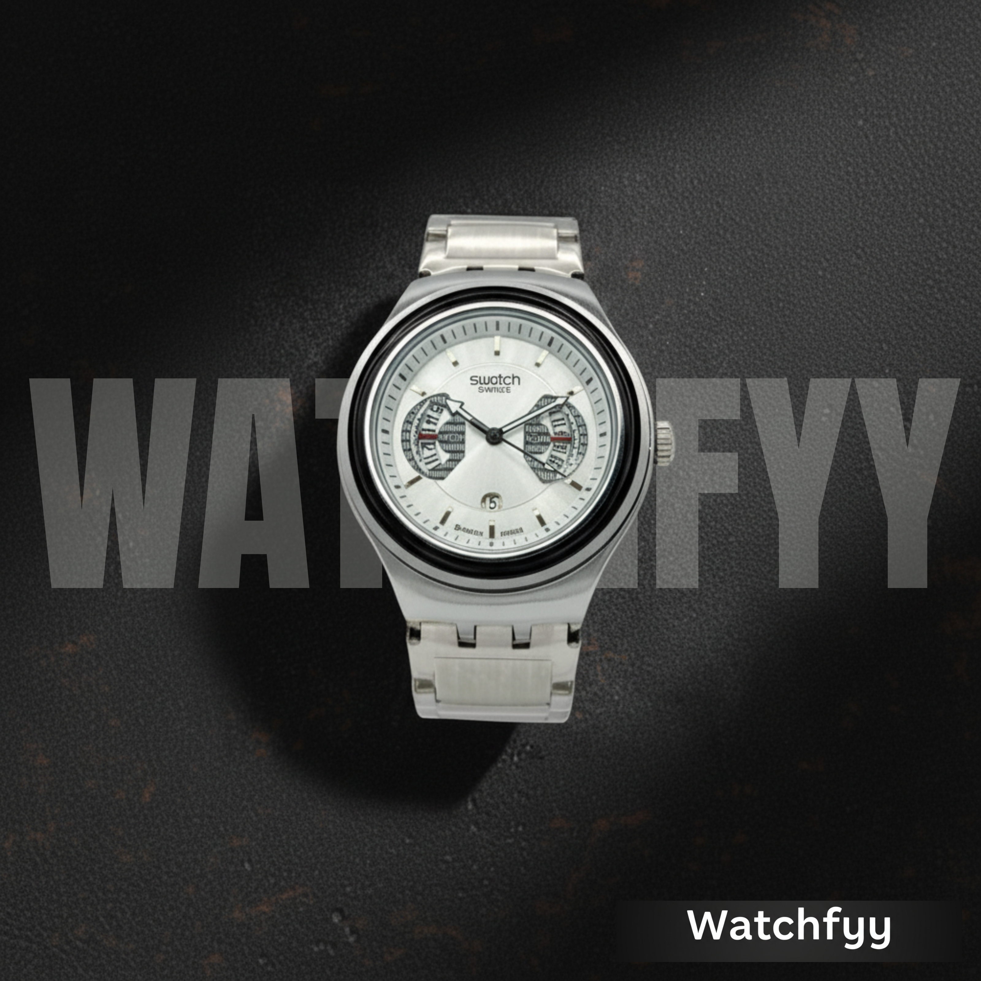 Montre Homme Swatch Irony Chrono Cadran Argent - YVS488G